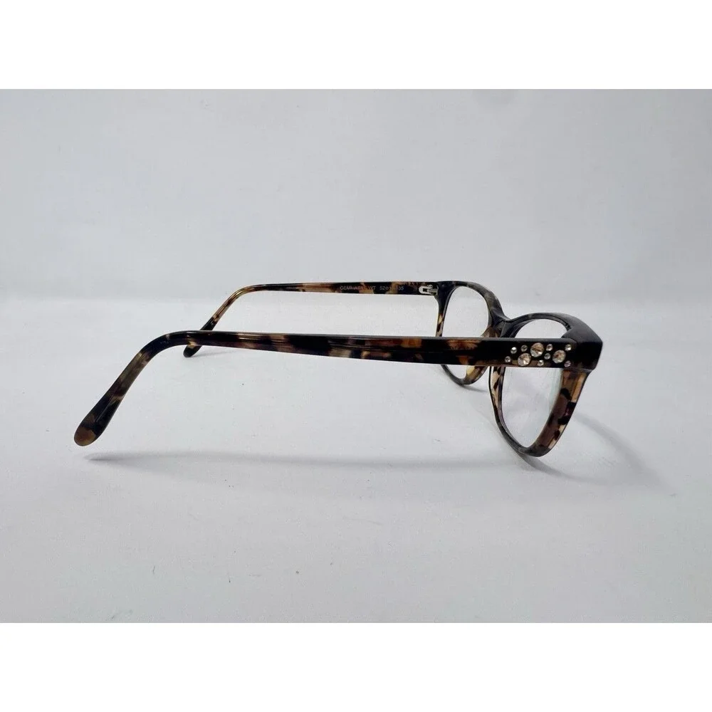 Vera Wang Gemmata WT Eyeglass Frames Only 52-16-135 Brown Tortoise
